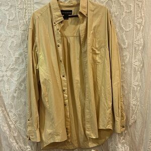 Croft and Barrow yellow As-Is Flash Sale Button Up Men’s Shirts large